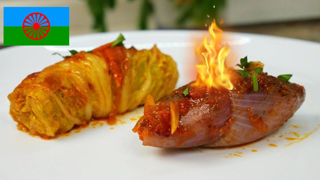 Сегодня на обед - БАЦАЛОНИМ. Голубцы с ЦЫГАНСКИМ КОЛЕРОМ, цыганка готовит. смотреть онлайн