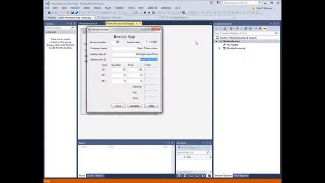 CSC 139 "Monitor Invoice GUI" смотреть онлайн