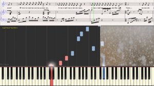 Снег - Ваенга Елена  (Ноты и Видеоурок для фортепиано) (piano cover)
