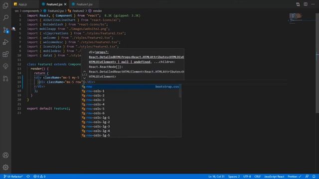 Simple Web Template using React | Bootstrap 4 | Part-2 Tutorial смотреть онлайн