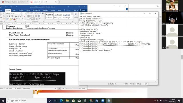 Java Source Code Session_Agnes Wong Soon смотреть онлайн