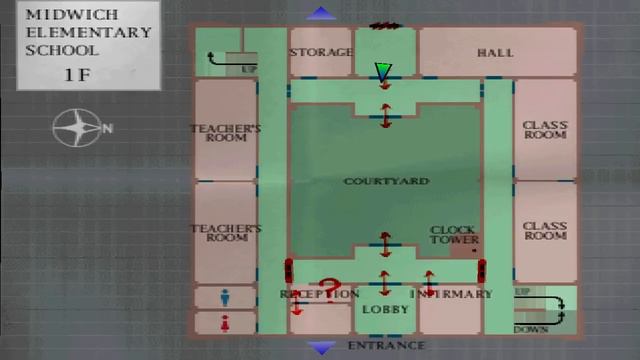 Silent Hill 1 Walkthrough Part 3 - PS1 - Good Ending - HD - Midwich Elementary School Gameplay смотреть онлайн
