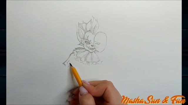 Как я рисую - ОНО || How to Draw a IT - Пеннивайз - Pennywise #drawings смотреть онлайн