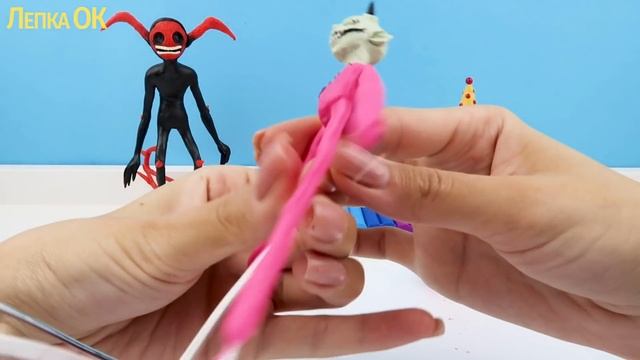 Лепим Розовую КИССИ МИССИ Демон из Хагги Вагги Poppy Playtime из пластилина | Лепка ОК смотреть онлайн