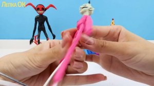 Лепим Розовую КИССИ МИССИ Демон из Хагги Вагги Poppy Playtime из пластилина | Лепка ОК