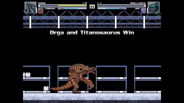 M.U.G.E.N - Orga And Titanosaurus Vs Biollante And Varan