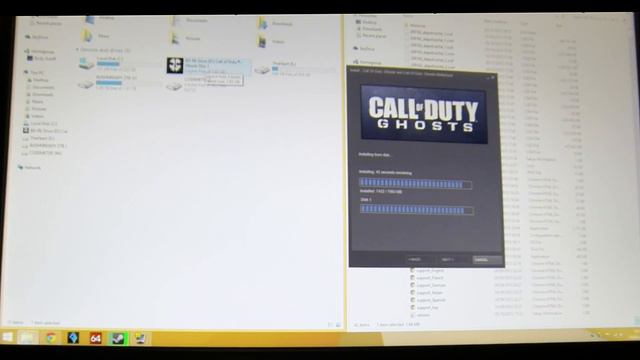 Installing Call Of Duty Ghosts Off The Disc (NOT THROUGH STEAM Pc)