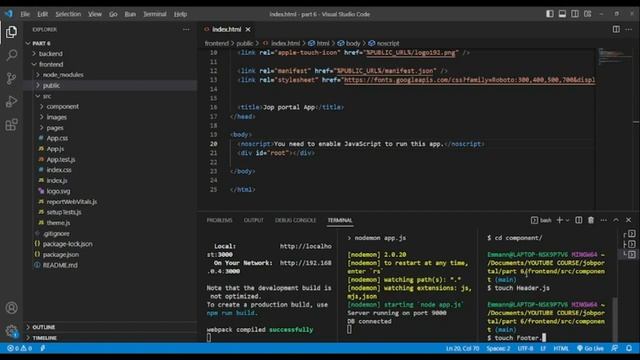 Start with React & Mui - Build a complete Fullstack Job portal MERN Stack app -part 6 смотреть онлайн