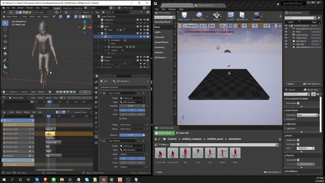 [Blender 2.8/2.9 to UE4] Custom Characters #4 - Send to Unreal VS FBX Export смотреть онлайн