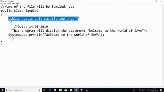 PRINTING A MESSAGE ON OUTPUT SCREEN USING SIMPLE JAVA PROGRAM(COMMAND PROMPT) смотреть онлайн