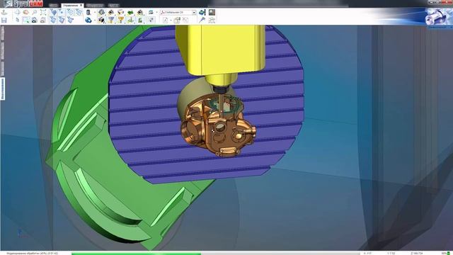 Секция "Проектирование УП для станков с ЧПУ" 02 Обработка детали Корпус, станок DMU 80 eVo смотреть онлайн