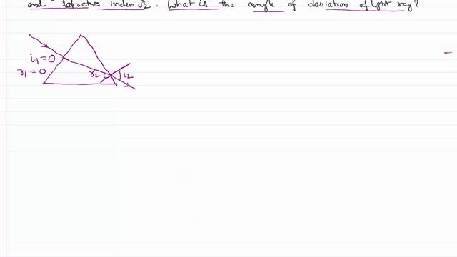 Prism Problem when light ray with Normal Incidence Explained in Ray Optics for JEE and NEET смотреть онлайн
