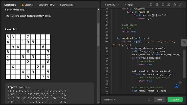 Hard Leetcode 37. Sudoku Solver | Python | Backtracking смотреть онлайн