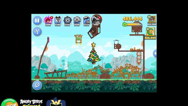 Angry Birds Friends Tournament 1184 All Levels Power UP Walkthrough смотреть онлайн