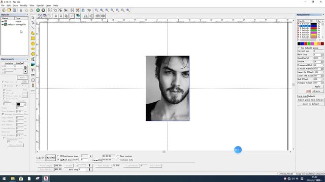 EZCAD2 Tutorials: Bitmap Picture Photo Laser Engraving On Gold Silver Brass  Steel Brass For Jewelr