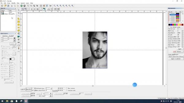 EZCAD2 Tutorials: bitmap picture photo laser engraving on gold silver brass  steel brass for jewelr