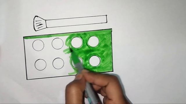 How to draw makeup palette for kids | Easy colouring and drawing | makeup for girls смотреть онлайн