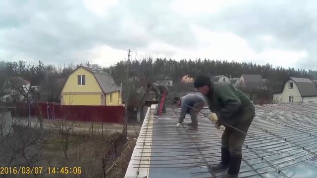 Монтаж монолитной железобетонной плиты перекрытия смотреть онлайн