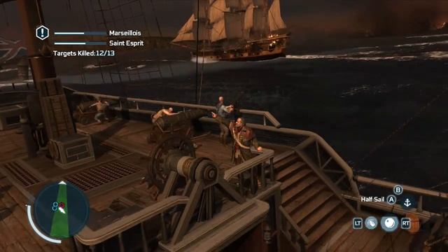 Assassin's Creed III - 100% Sync Walkthrough - Sequence 11 - Part 1 - Battle Of The Chesapeak смотреть онлайн