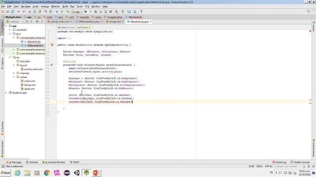 Android Studio SQlite 2018 03 21 parte 1 смотреть онлайн
