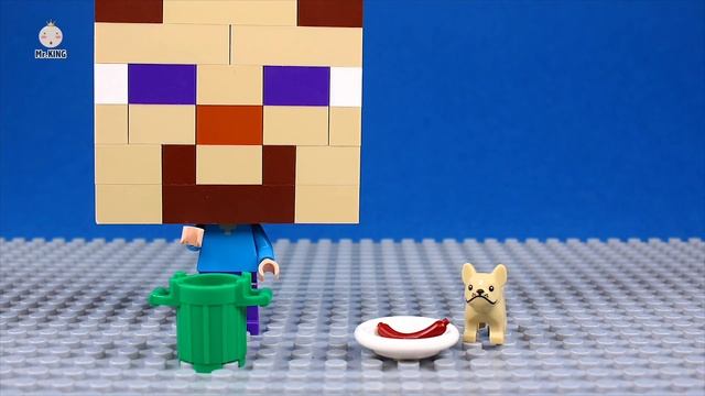 See How Steve Built LEGO Minecraft Steve Building Block Model Animation смотреть онлайн