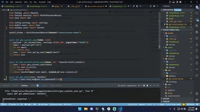 Suggestion box API - FastAPI, Mongodb & beanie - Part 3 смотреть онлайн