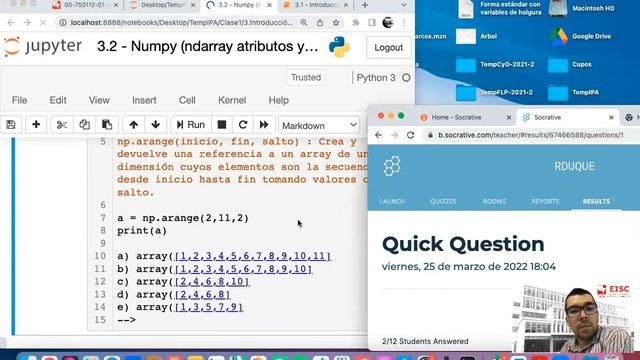 Clase 4 P3 Numpy Socrative смотреть онлайн
