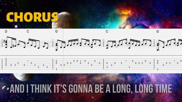 Rocket Man Fingerstyle Guitar Tab смотреть онлайн