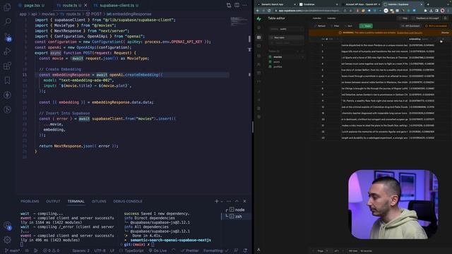 Semantic Search with Supabase and OpenAI смотреть онлайн