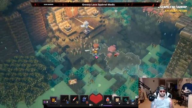 Groovy Plays Minecraft Dungeons | Groovy Lava Squirrel Medic Live смотреть онлайн