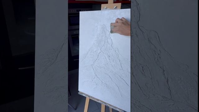 Рисуем гору текстурной пастой. Texture paste, acrylic, pottal смотреть онлайн