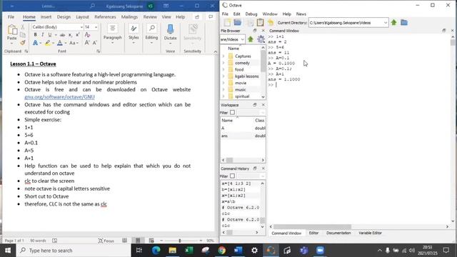 Lesson 1.1 - Octave Tutorial / Matlab Introduction to Octave смотреть онлайн