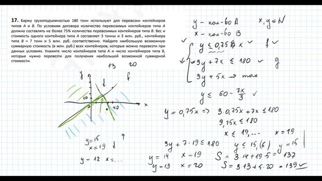 Разбор Варианта ЕГЭ Ларина №210 (№16-19). смотреть онлайн