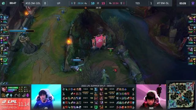 TES vs UP - Game 2 | Week 8 Day 5 LPL Summer 2021 | Top Esports vs Ultra Prime G2 смотреть онлайн