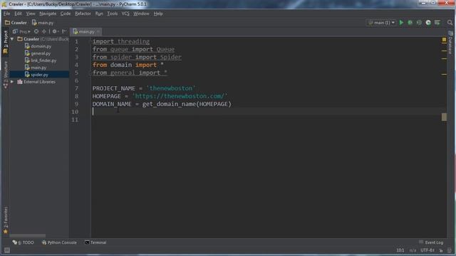 Python Web Crawler Tutorial 15 The First Spider смотреть онлайн