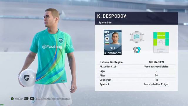 White Ball Talent: DESPODOV (RMF Prolific WInger) - PES2021 смотреть онлайн