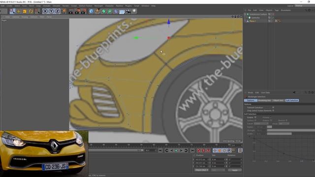 CINEMA 4D | CAR MODELING | RENAULT CLIO 4 RS (warmup) Part 1 смотреть онлайн