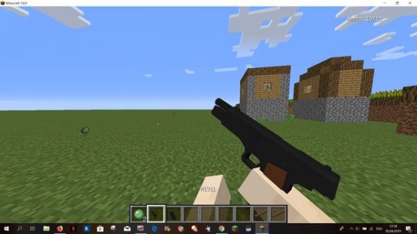 Обзор  мода на оружие в майнкрафт.