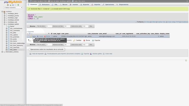 Como cambiar la contraseña de WordPress desde PhpMyAdmin? смотреть онлайн