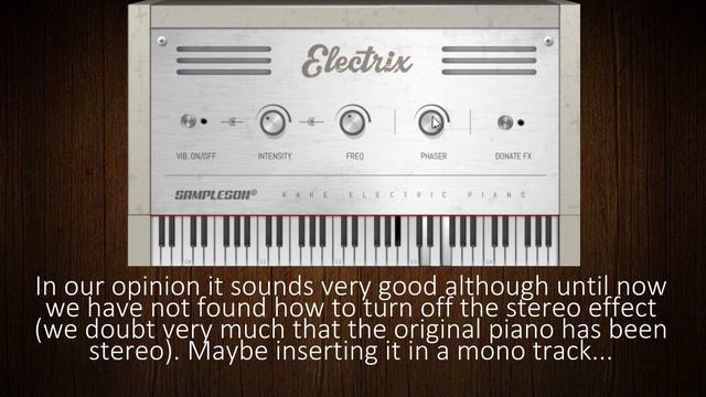 Sampleson Electrix (Hohner Electra Piano T) VST/AU plugin смотреть онлайн