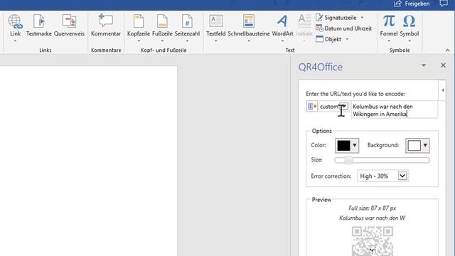 3. QR Codes erzeugen in Microsoft Word und Word Online смотреть онлайн