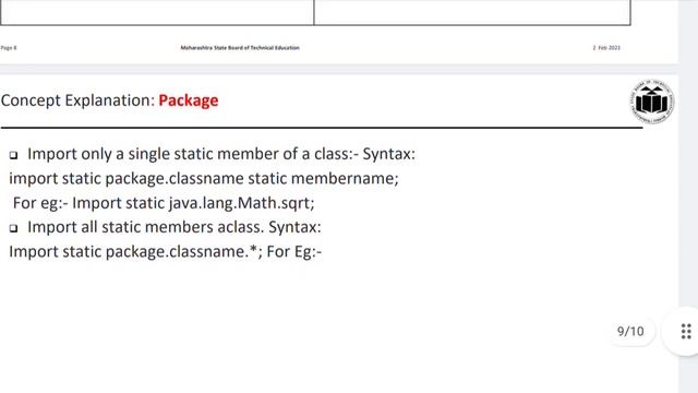 Lecture no 34 : Import statement Static import in java | Java Programming смотреть онлайн