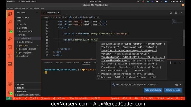 AM Coder - Browser Events, mouseEvents and keyboardEvents смотреть онлайн
