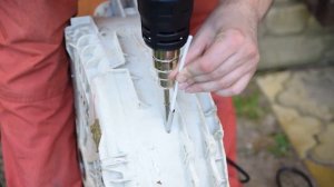 Пайка пластикового бака стиральной машины феном