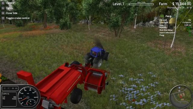 Professional farmer American dream gameplay # 3! Harvesting pumpkins! Its super fun! смотреть онлайн