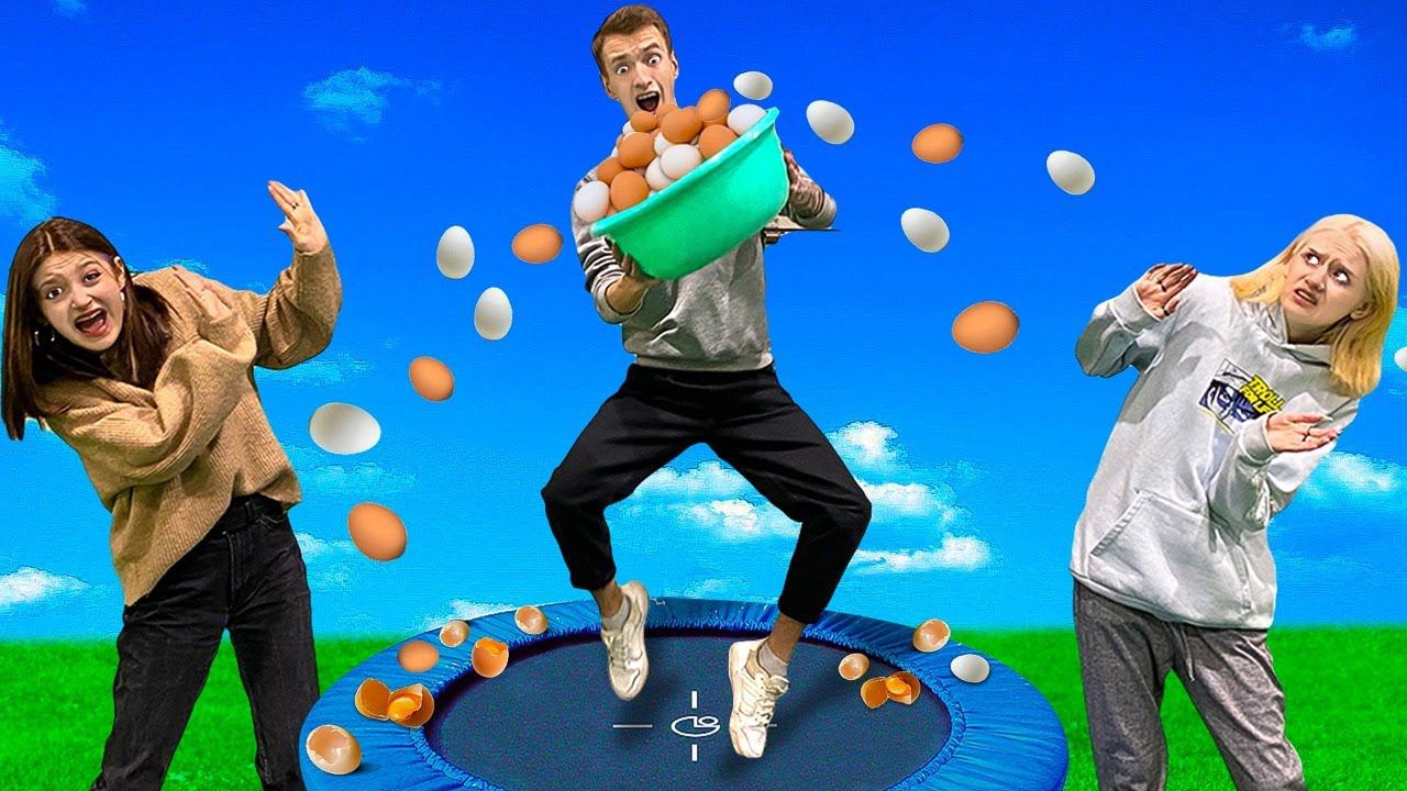 ЭКСТРЕМАЛЬНЫЙ БАТУТ Челлендж !! смотреть онлайн