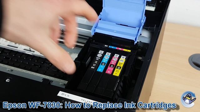 Epson WorkForce WF-7830DTWF: How to Change/Replace Ink Cartridges смотреть онлайн