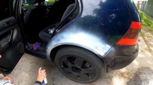 Покраска крыла из баллончика