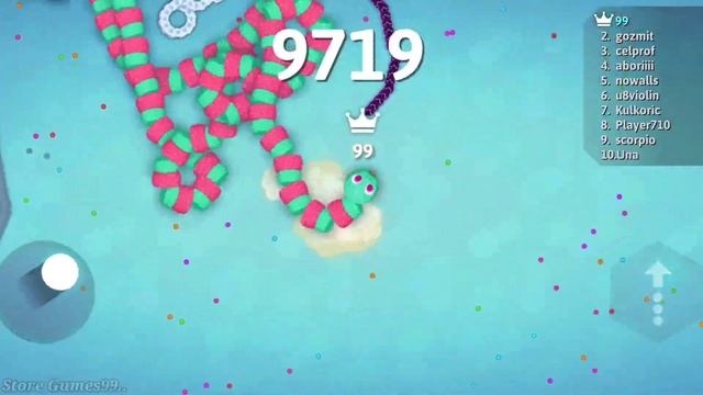 Epic snake.io game upto best score and points on Gummy snake gameplay. смотреть онлайн