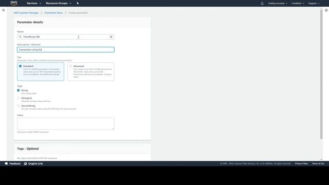 Setting up a connection string in the Parameter Store - File transfer web app with Blazor смотреть онлайн